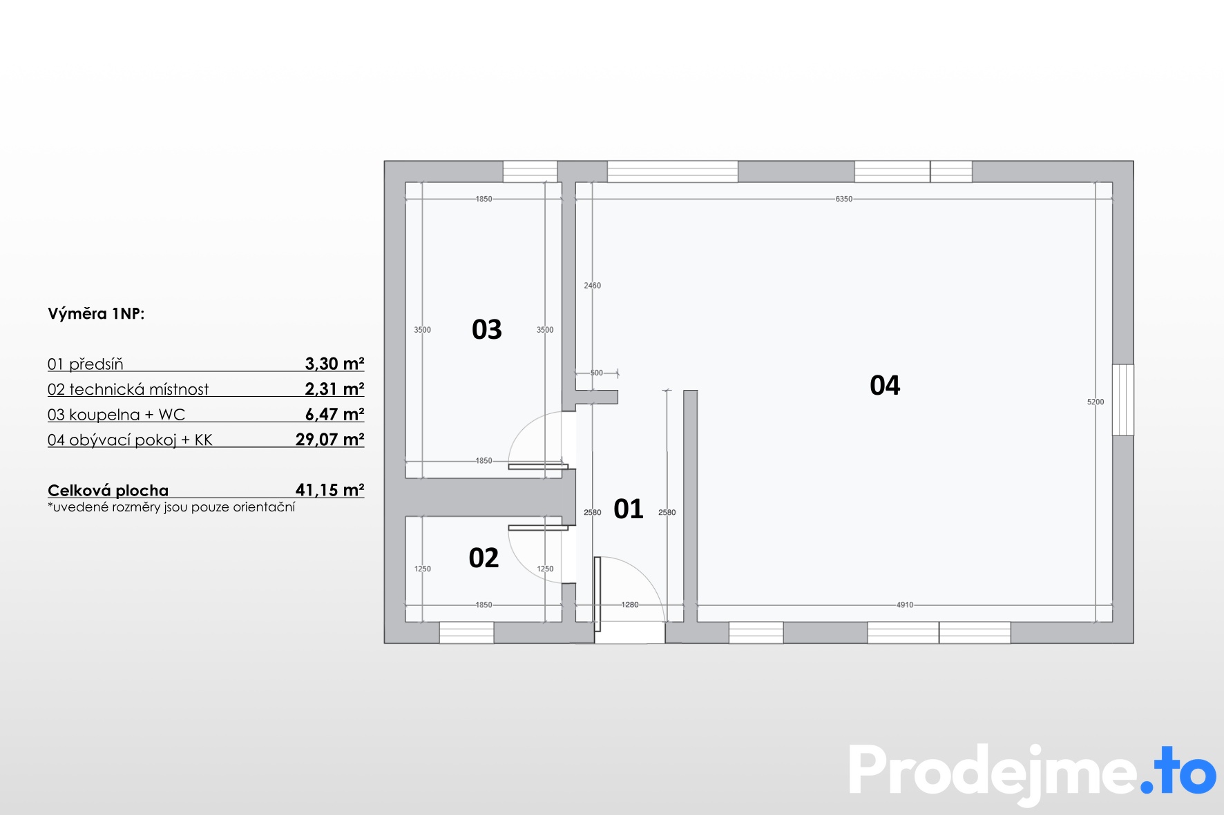 2D půdorys - 1.NP